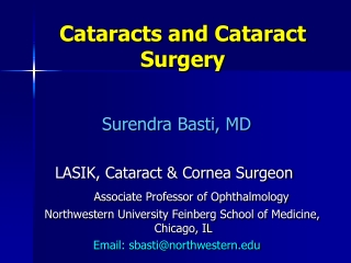 Cataracts and Cataract Surgery