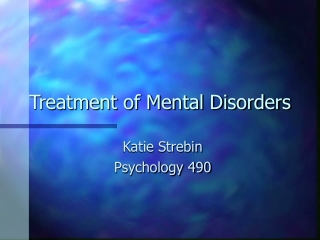 Treatment of Mental Disorders