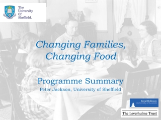 Changing Families, Changing Food