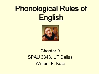 Phonological Rules of English