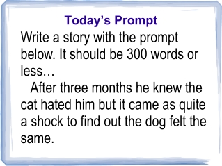 Today’s Prompt