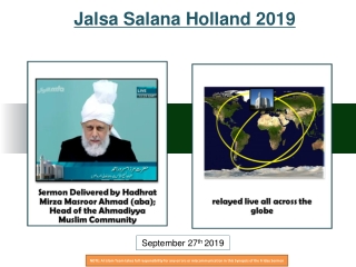 Jalsa Salana Holland 2019