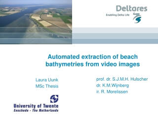 Automated extraction of beach bathymetries from video images