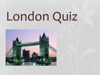 London Quiz