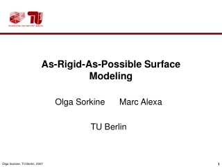 As-Rigid-As-Possible Surface Modeling