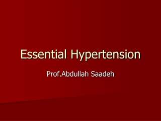 Essential Hypertension