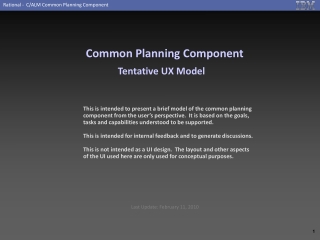 Common Planning Component