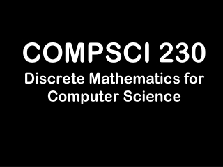 COMPSCI 230