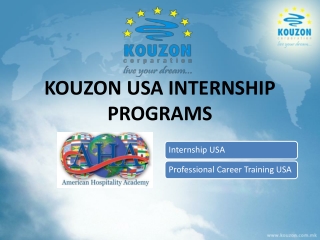 KOUZON USA INTERNSHIP PROGRAMS