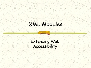 XML Modules