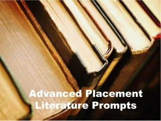 Advanced Placement Literature Prompts