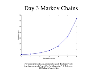 Day 3 Markov Chains