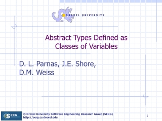 Abstract Types Defined as  Classes of Variables