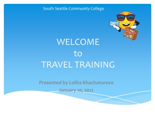 WELCOME  to  TRAVEL TRAINING