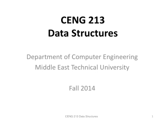 CENG 213  Data Structures