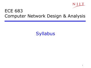 ECE 683 Computer Network Design &amp; Analysis