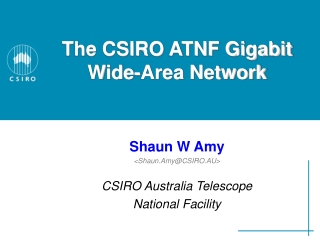 The CSIRO ATNF Gigabit Wide-Area Network