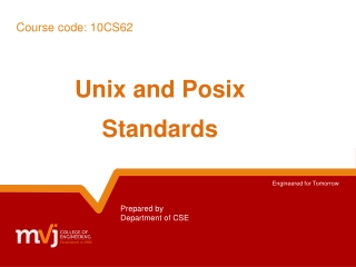 Unix and Posix Standards