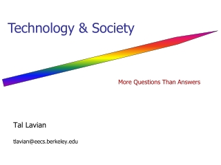 Tal Lavian  tlavian@eecs.berkeley