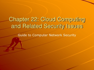 Chapter 22: Cloud Computing and Related Security Issues