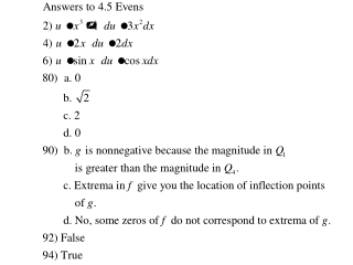 4.6 Numerical Integration