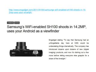 Samsung???s WiFi-enabled SH100 shoots in 14.2MP