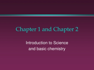 Chapter 1 and Chapter 2