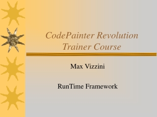 CodePainter Revolution Trainer Course