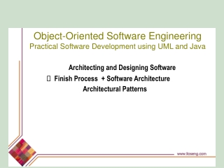 Object-Oriented Software Engineering Practical Software Development using UML and Java