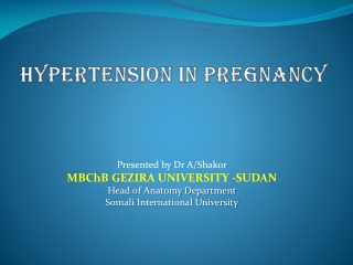 Hypertension in Pregnancy