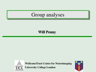 Group analyses