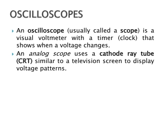 OSCILLOSCOPES