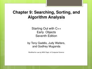 Starting Out with C++  Early  Objects  Seventh Edition