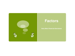 Factors