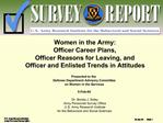 Dr. Bonita J. Soley Army Personnel Survey Office U.S. Army Research Institute for the Behavioral and Social Sciences