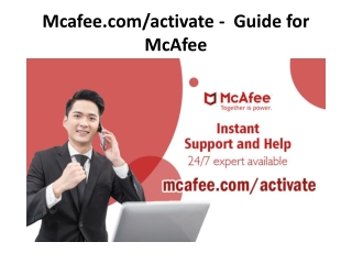 Mcafee.com/activate -  Guide for McAfee