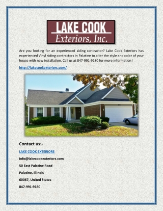 Entry door service Palatine(lakecookexteriors.com)