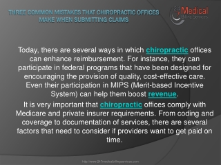 Three Common Mistakes that Chiropractic Offices make when Submitting Claims
