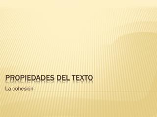 Propiedades del texto