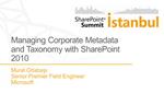 Managing Corporate Metadata and Taxonomy with SharePoint 2010