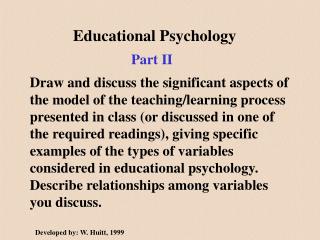 Educational Psychology