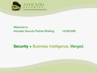 Security +  Business Intelligence . Merged.