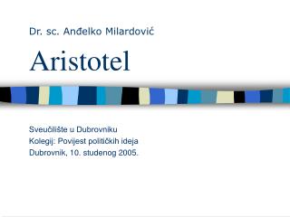 Aristotel