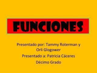 Funciones