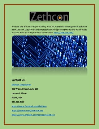 3PL WMS Software(zethcon.com)