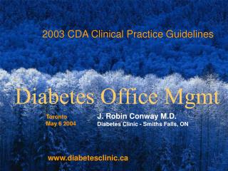 2003 CDA Clinical Practice Guidelines