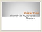 Chapter three