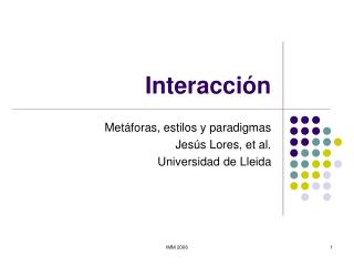Interacción