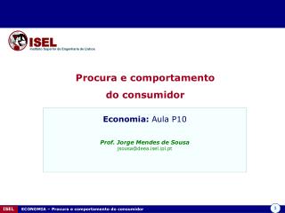 Procura e comportamento do consumidor