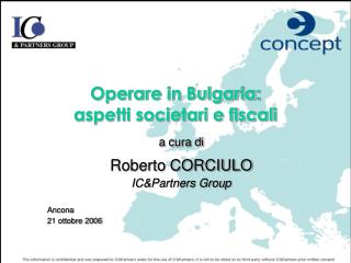 Operare in Bulgaria: aspetti societari e fiscali